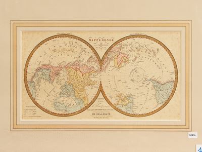 Mappemonde Sur la Projection Polaire