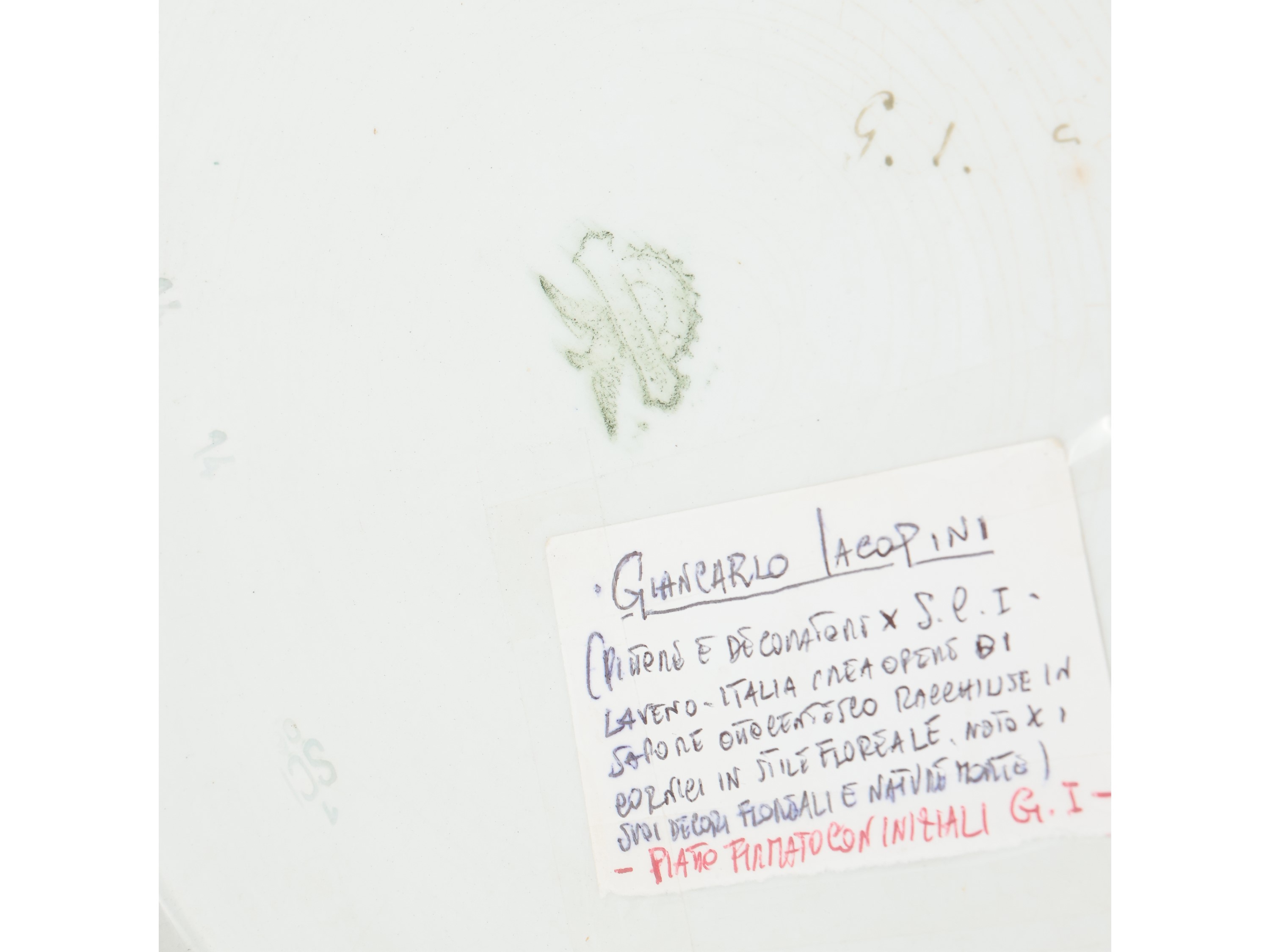 Piatto da Parata in Ceramica Smaltata, Giancarlo Jacopini per Laveno
