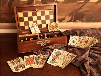 Scatola da Gioco in Noce