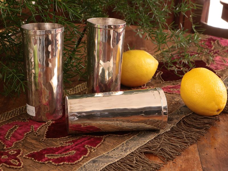 Serie di dodici bicchieri in argento, Brandimarte