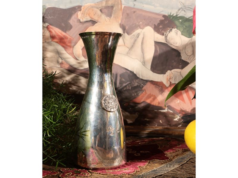 Caraffa da mezzo litro per vino in argento, Brandimarte 1976