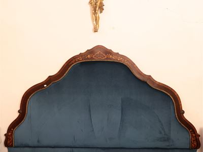Testiera per Letto Matrimoniale Impiallacciata in Noce