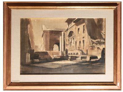 Portico D'ottavia, Scorcio con Rovine Classiche 1962
