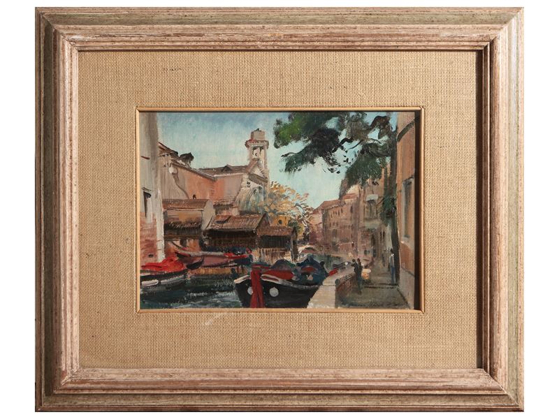 Romano Stefanelli - Squero di San Trovaso - Venezia 1974