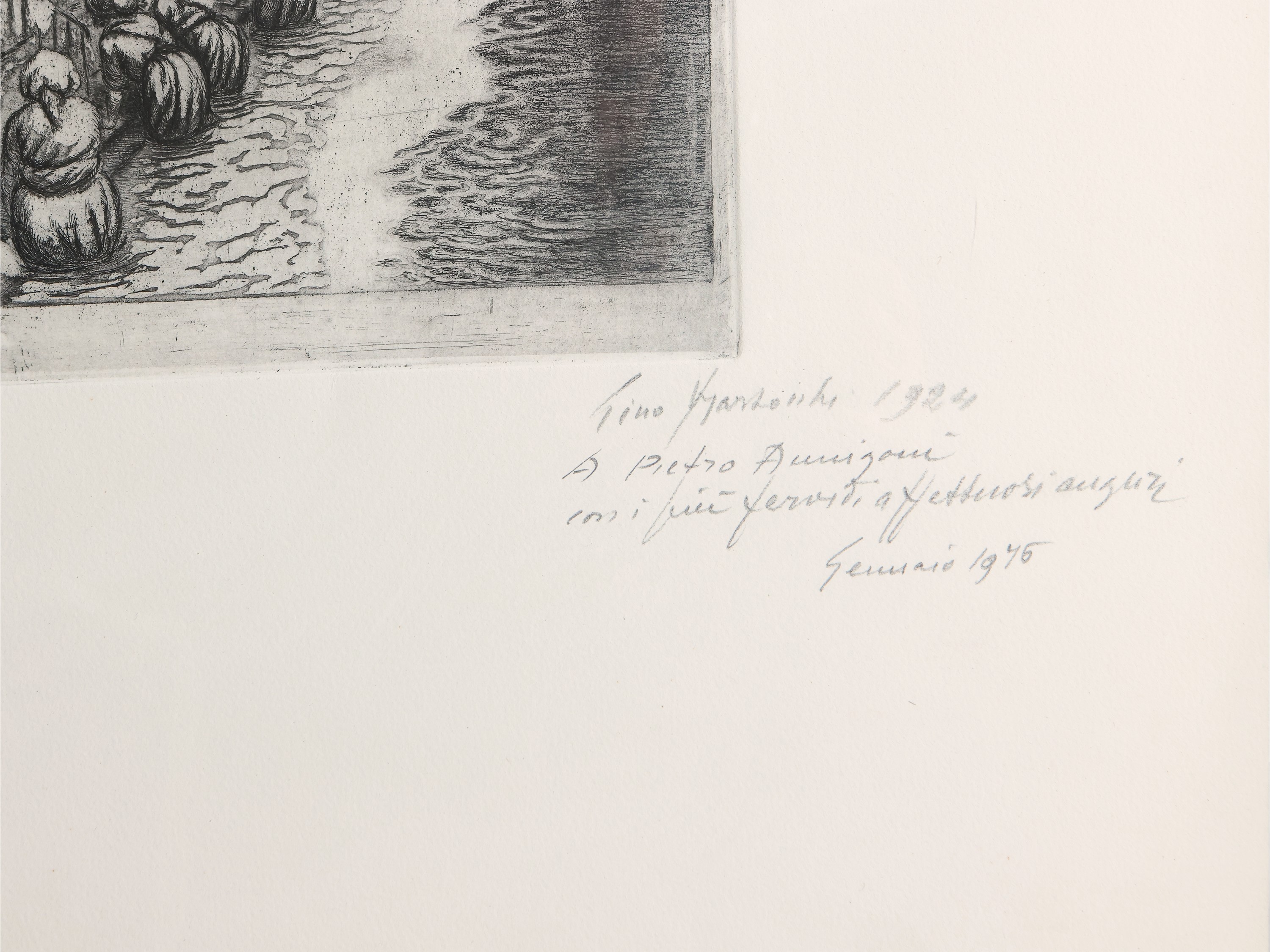 Lotto Composto da un Disegno ed un'acquaforte