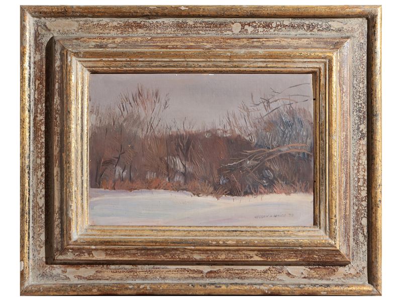 Nelson H. White - Paesaggio Innevato 1977