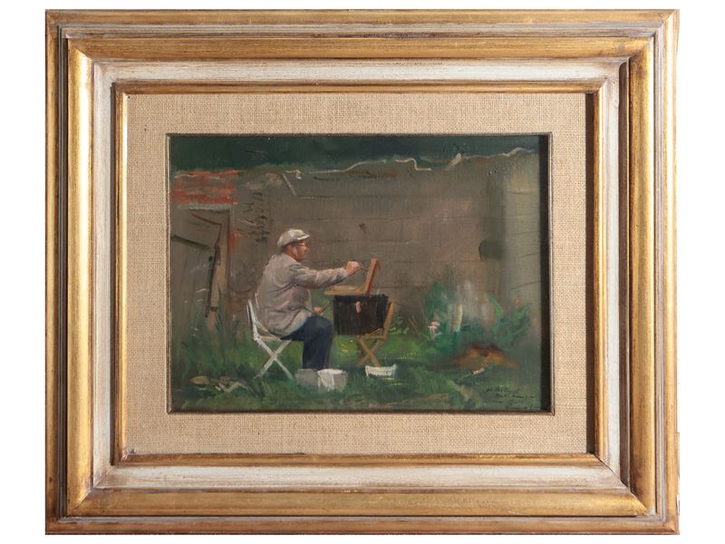 Romano Cosci - Pietro Annigoni al Cavalletto