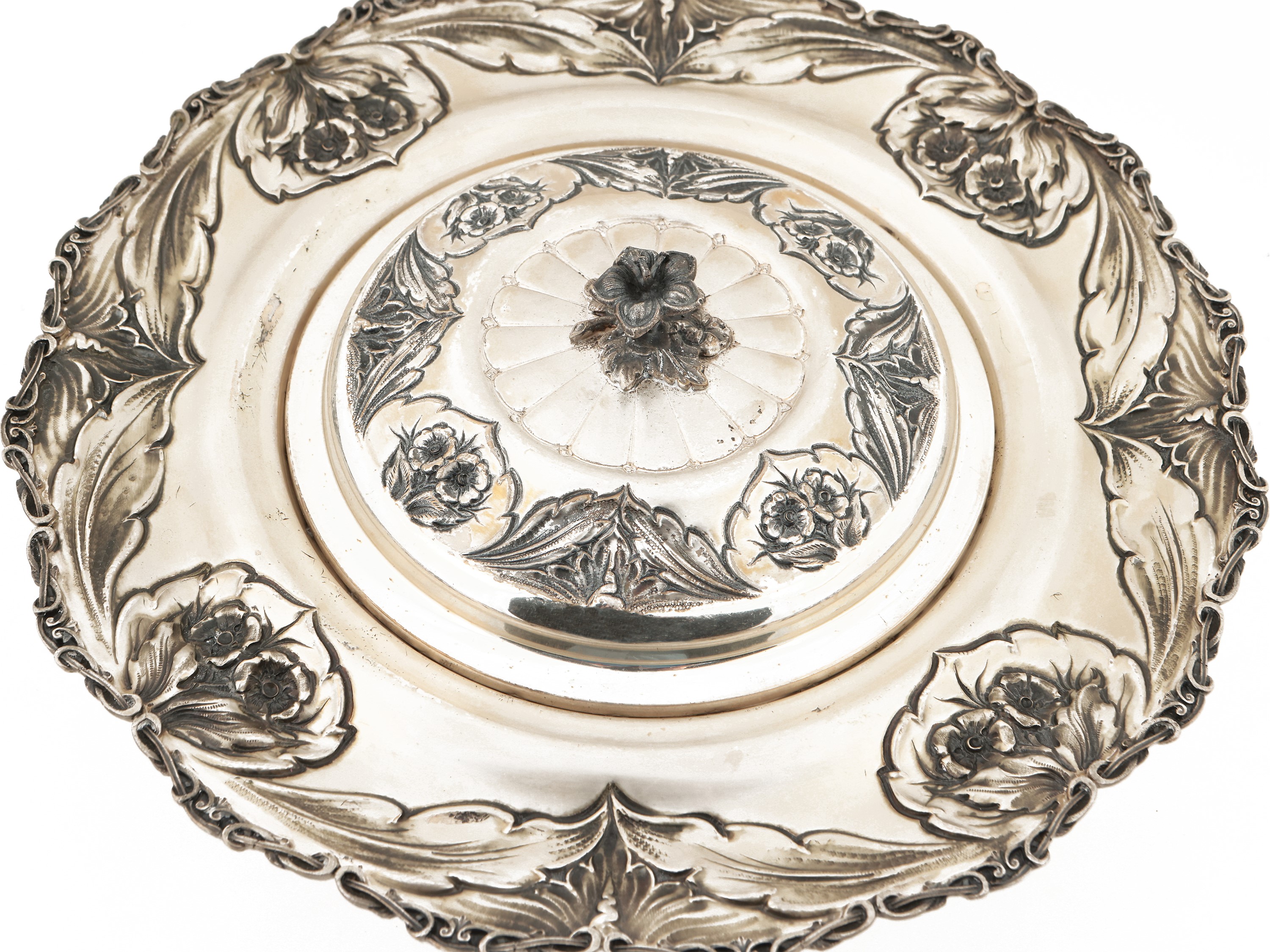 Alzata centrotavola in argento, Zipoli Guido Firenze