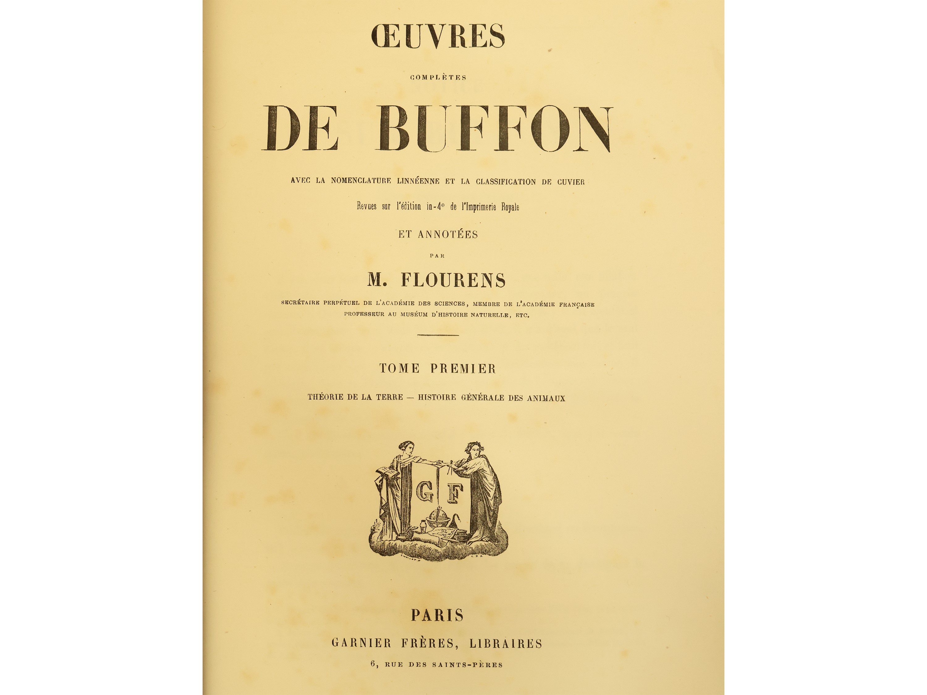 Oeuvres Complètes De Buffon Avec la Nomenclature Linnéenne Et la Classification De Cuvier