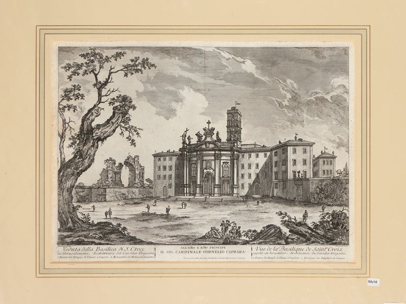 Veduta della Basilica di S. Croce in Gerusalemme