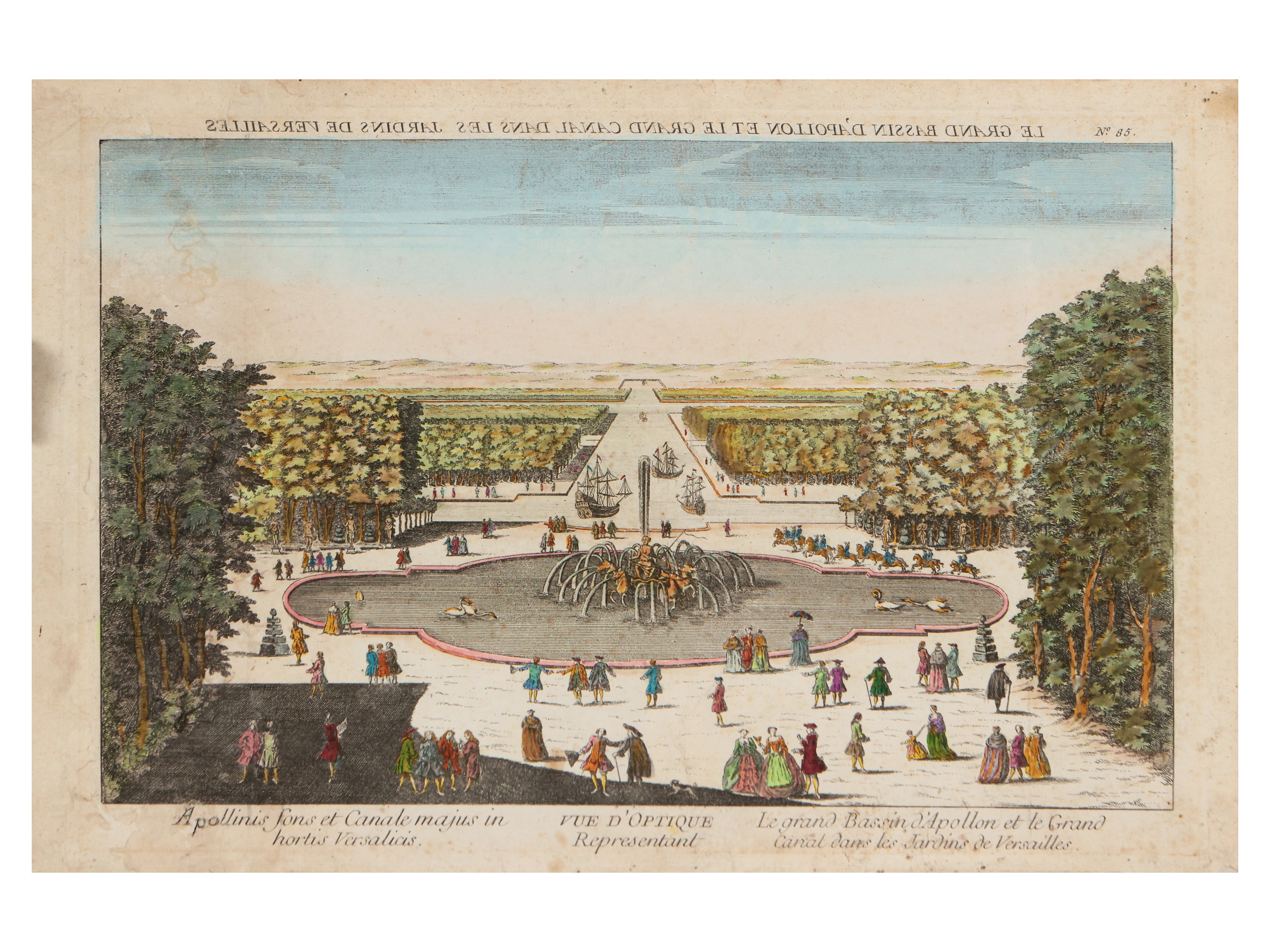 Le Grand Bassin D'apollon Et le Grand Canal Dans le Jardins De Versailles - la Samaritaine De Par...
