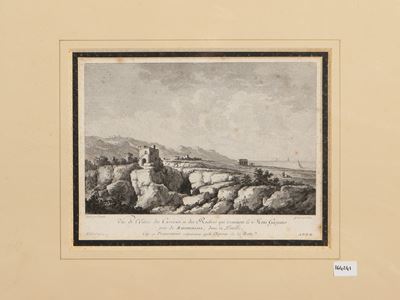 Vue De L'entrée Des Carrieres Et Des Rochers Qui Terminent le Mont Gargano Près De Manfredonia