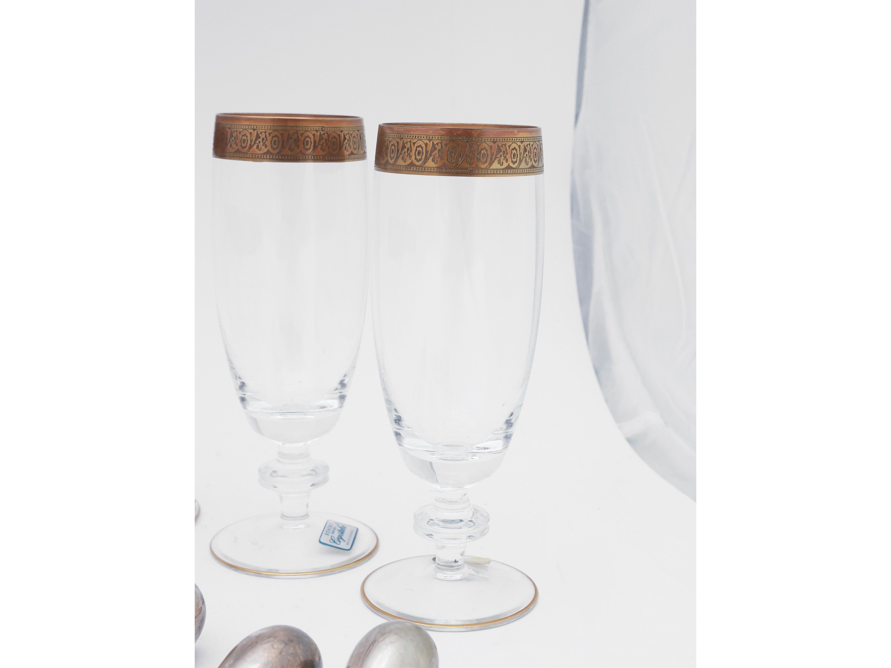 Accessori per servire aperitivi, set in legno, cristallo e argento