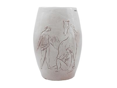 Grande Vaso in Terracotta Smaltata