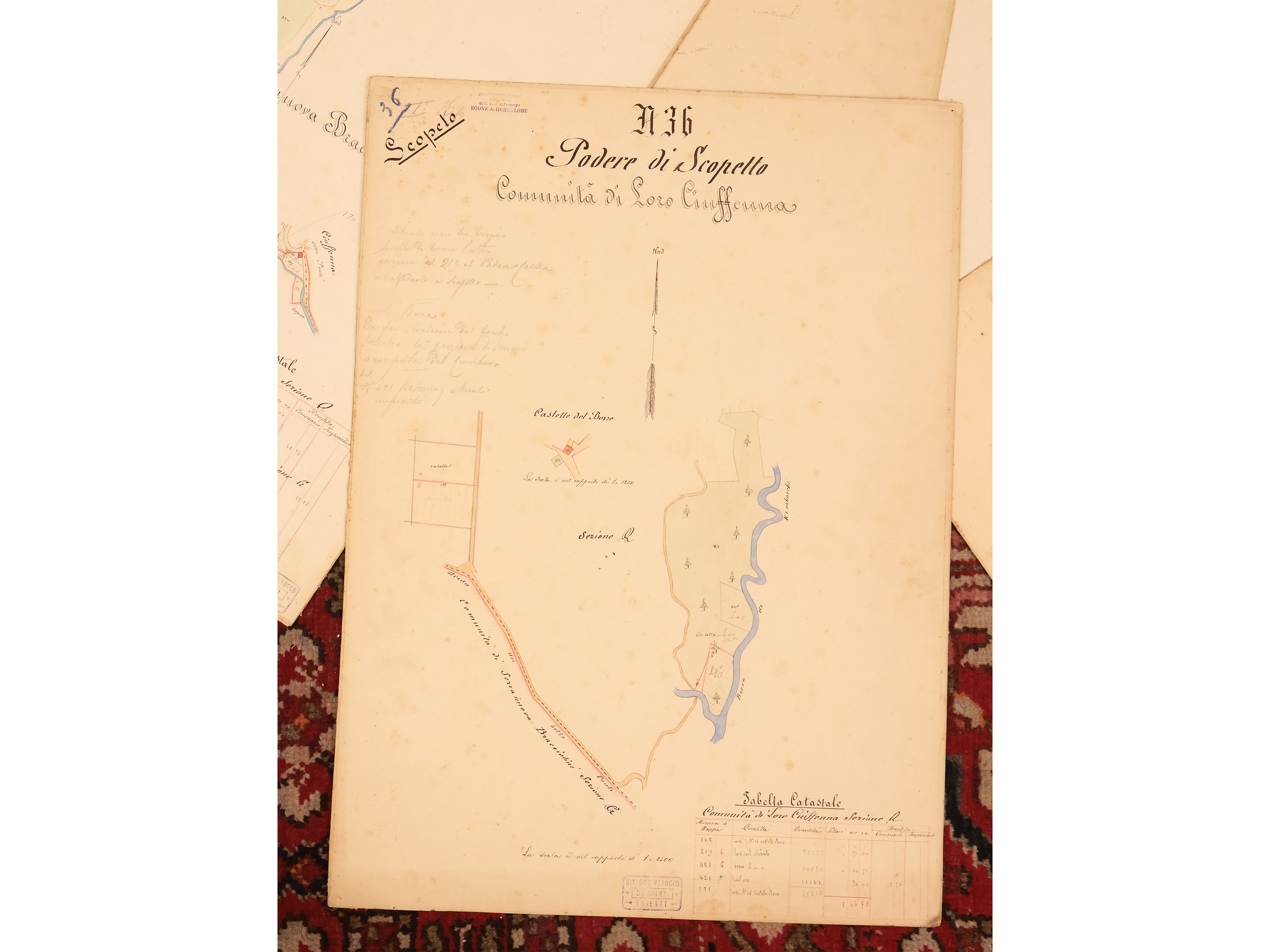 Raccolta di Mappe Catastali della Tenuta del Borro