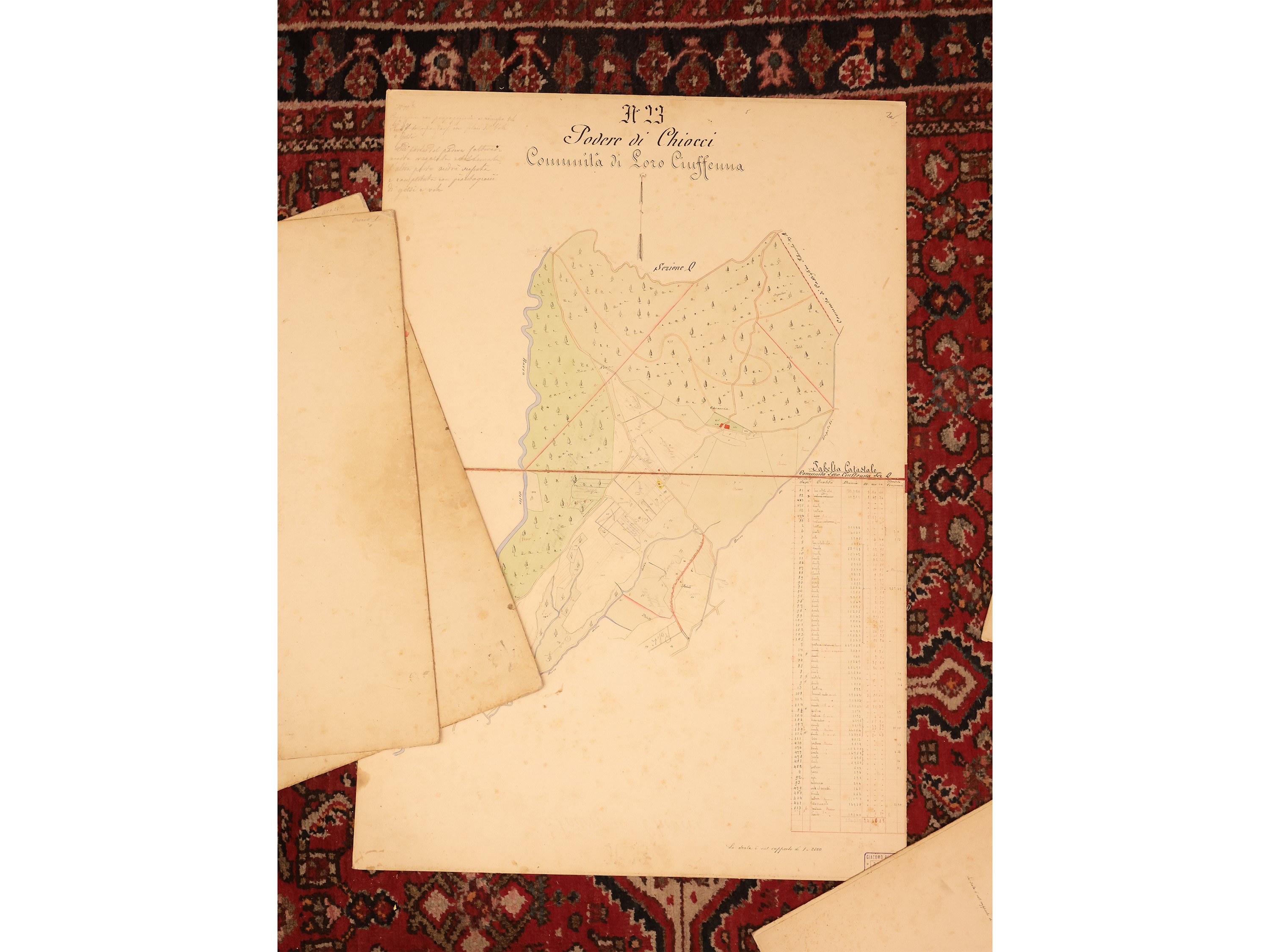 Raccolta di Mappe Catastali della Tenuta del Borro