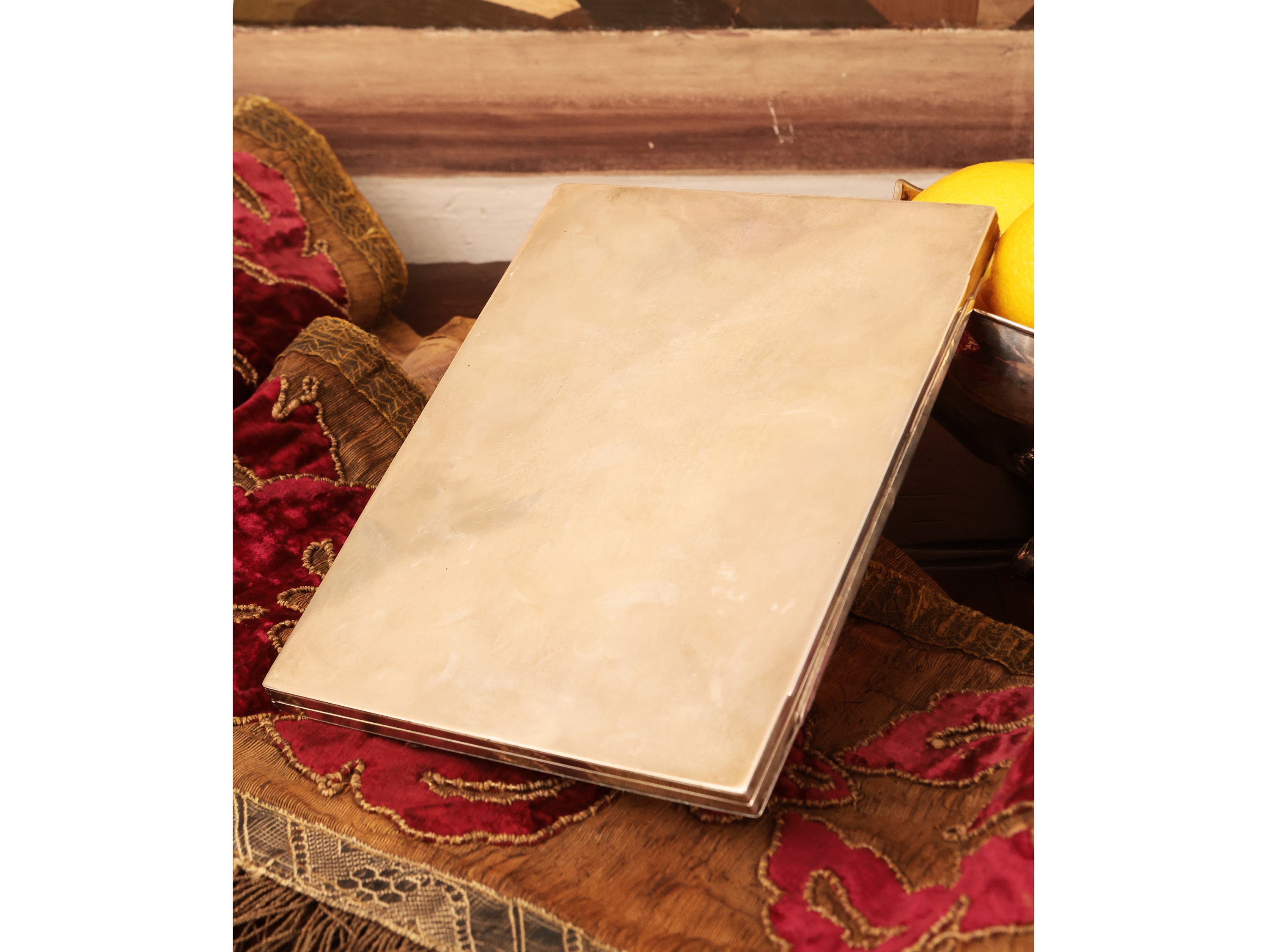 Doppia cornice portaritratti in argento