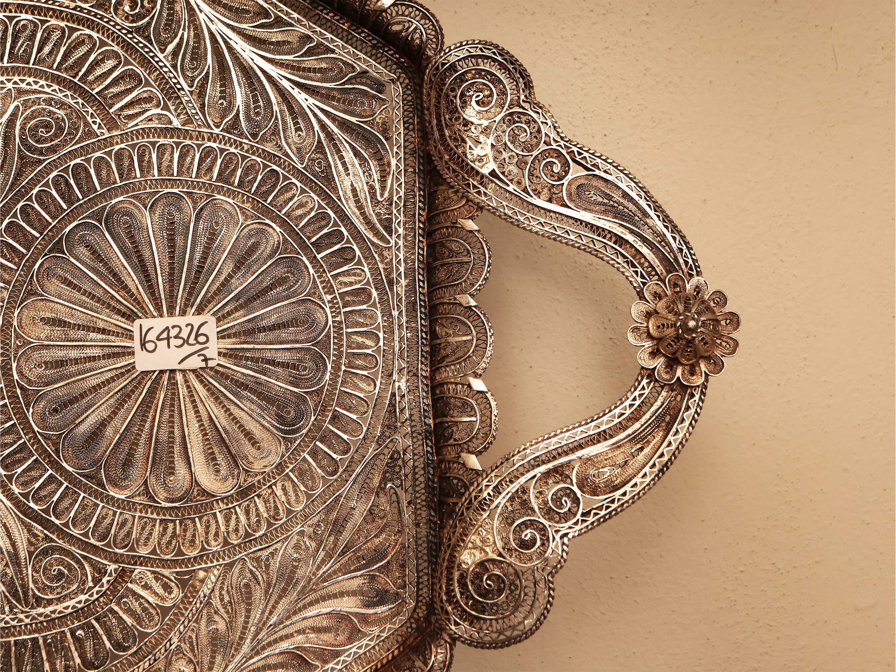 Servizio da caffè in filigrana d'argento