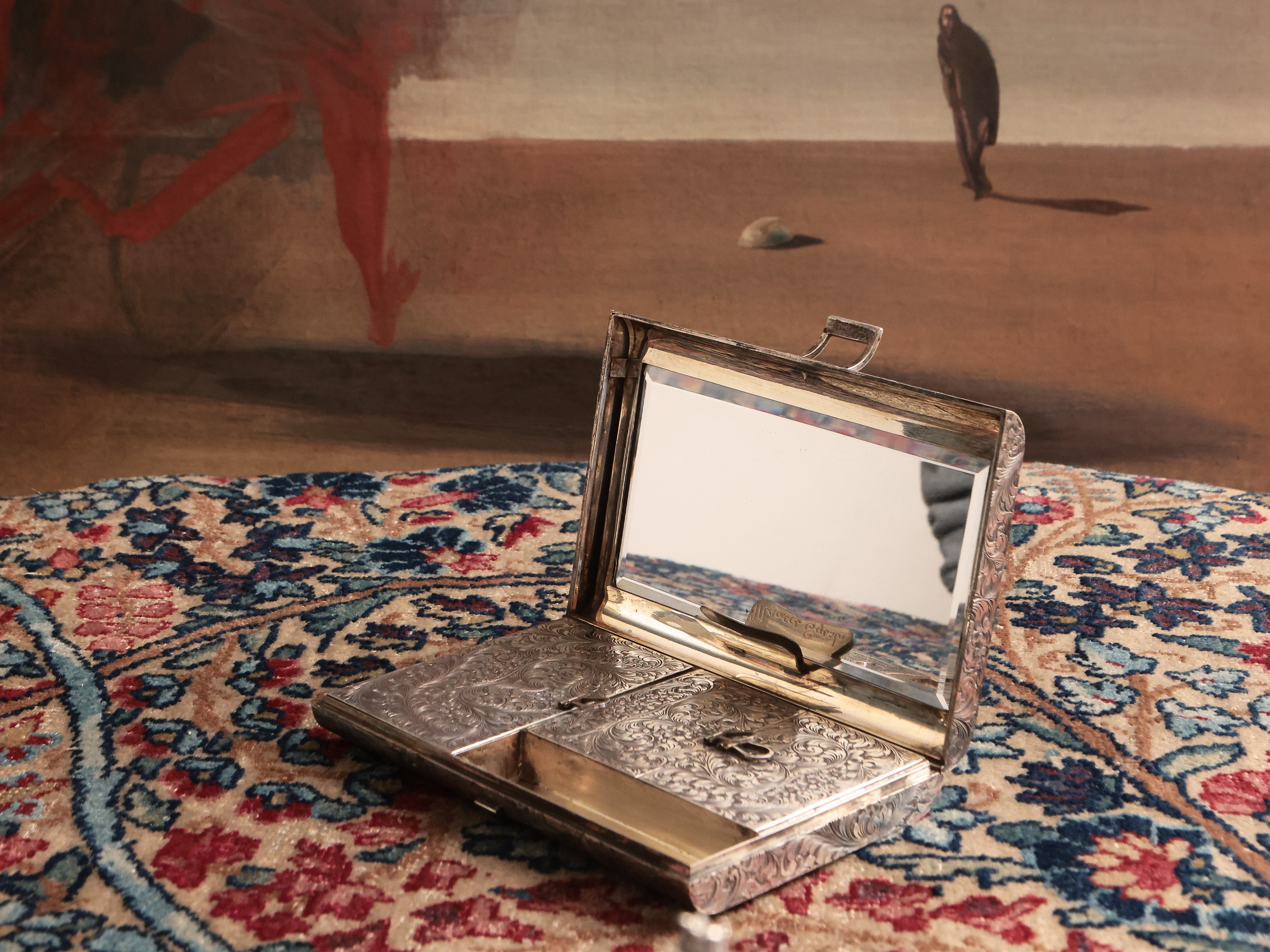 Trousse da borsetta in argento sterling 925