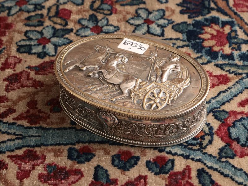 Tabacchiera in argento, Stefani Bologna