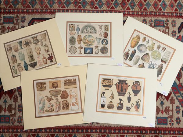 Vasi greci, vetri, antiche terracotte, ceramiche