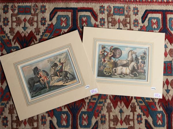 Guerrieri con carri - Maniera di montare a cavallo