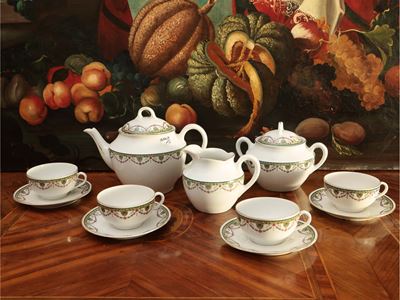 Servizio da Tè o Caffè Lungo in Porcellana, Richard Ginori