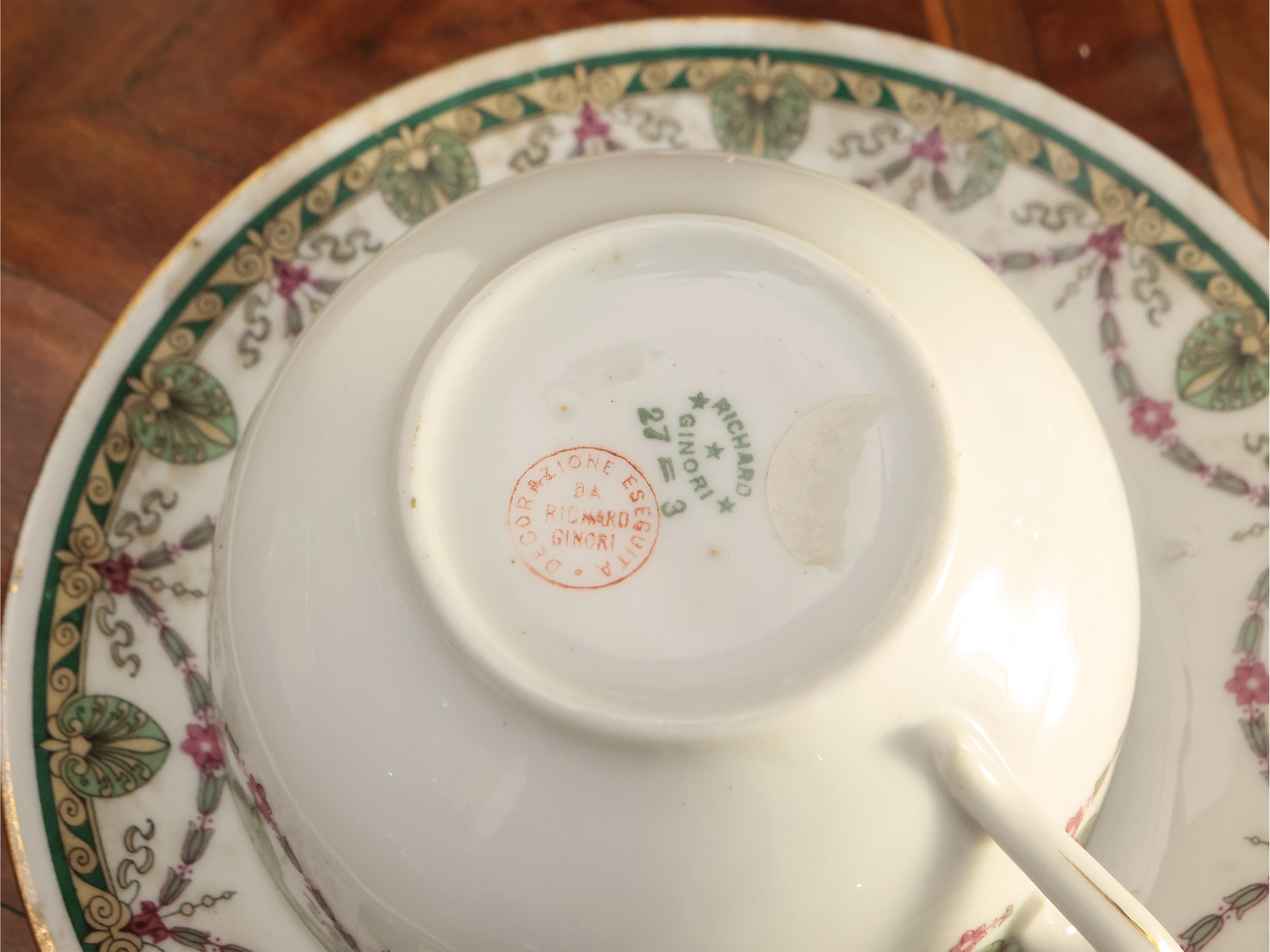 Servizio da Tè o Caffè Lungo in Porcellana, Richard Ginori