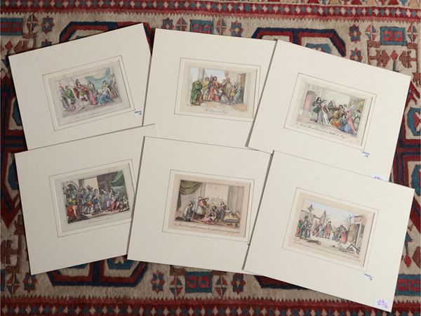 Historical-literary illustrations  (19th century)  - Auction Gift Prints - Maison Bibelot - Casa d'Aste Firenze - Milano