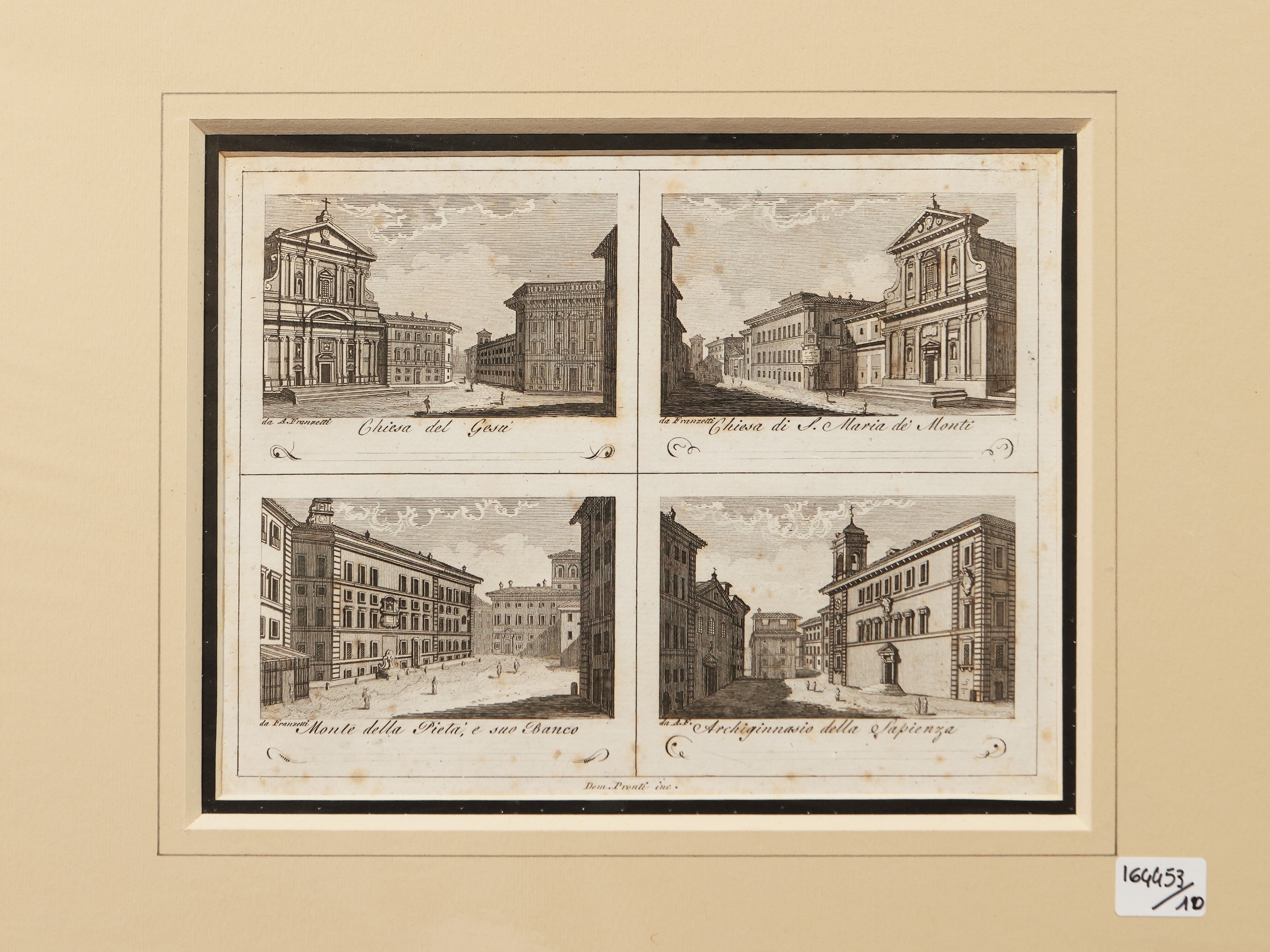 Domenico Pronti - Vedute della Città di Roma