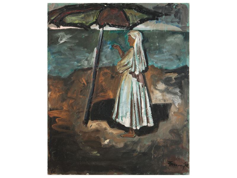 Guido Ferroni - Figura in Spiaggia 1976