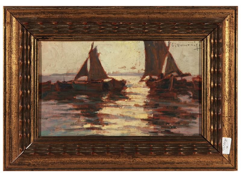 Carlo Domenici - Barche da Pesca 1930