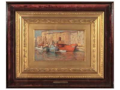 Veduta del Porto di Livorno 1960