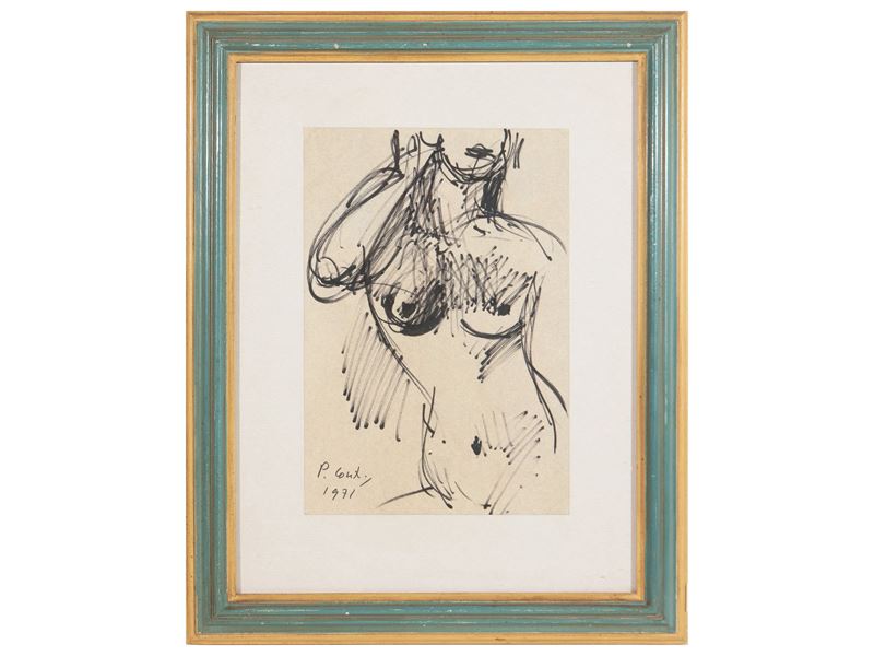 Primo Conti - Studio di Nudo Femminile 1971