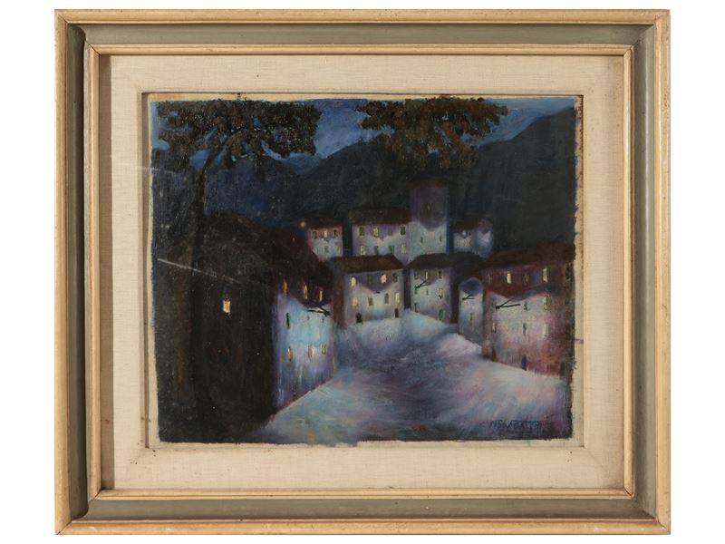 Francesco Galeotti - Paesaggio Notturno 1956