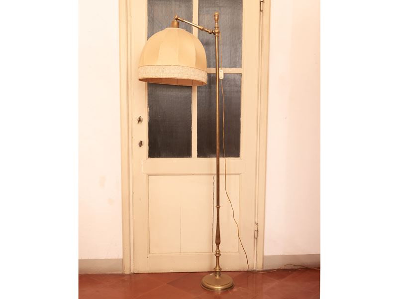 Piantana da lettura in ottone