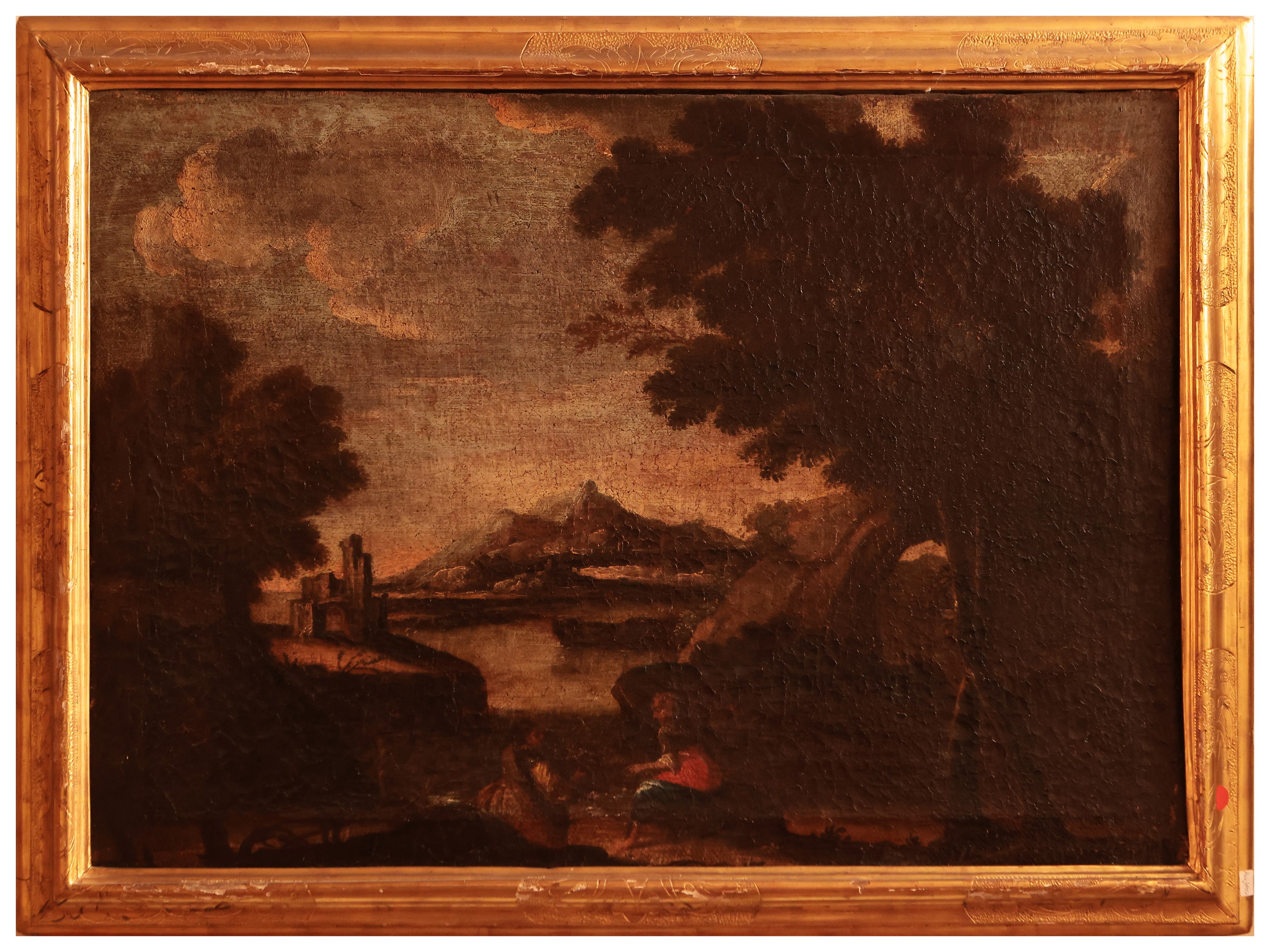 Cerchia di Gaspar Dughet - Paesaggi con Figure
