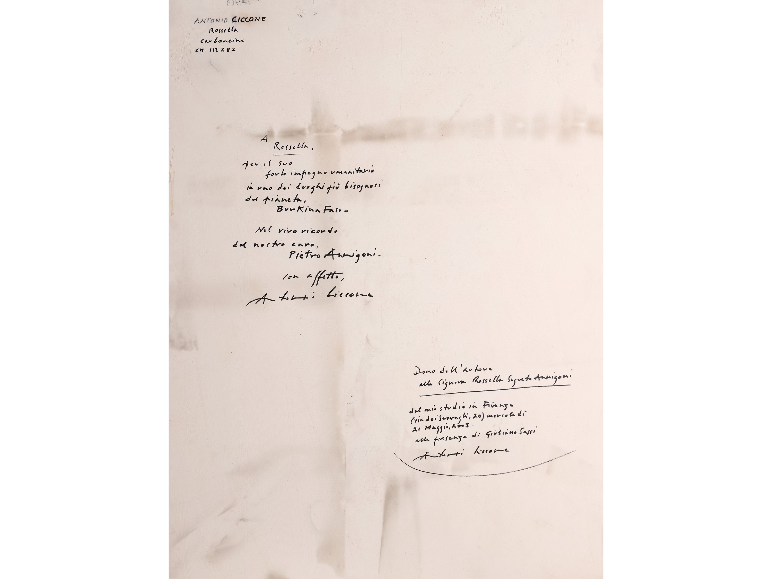 Antonio Ciccone - Ritratto di Rossella Segreto Annigoni 2003