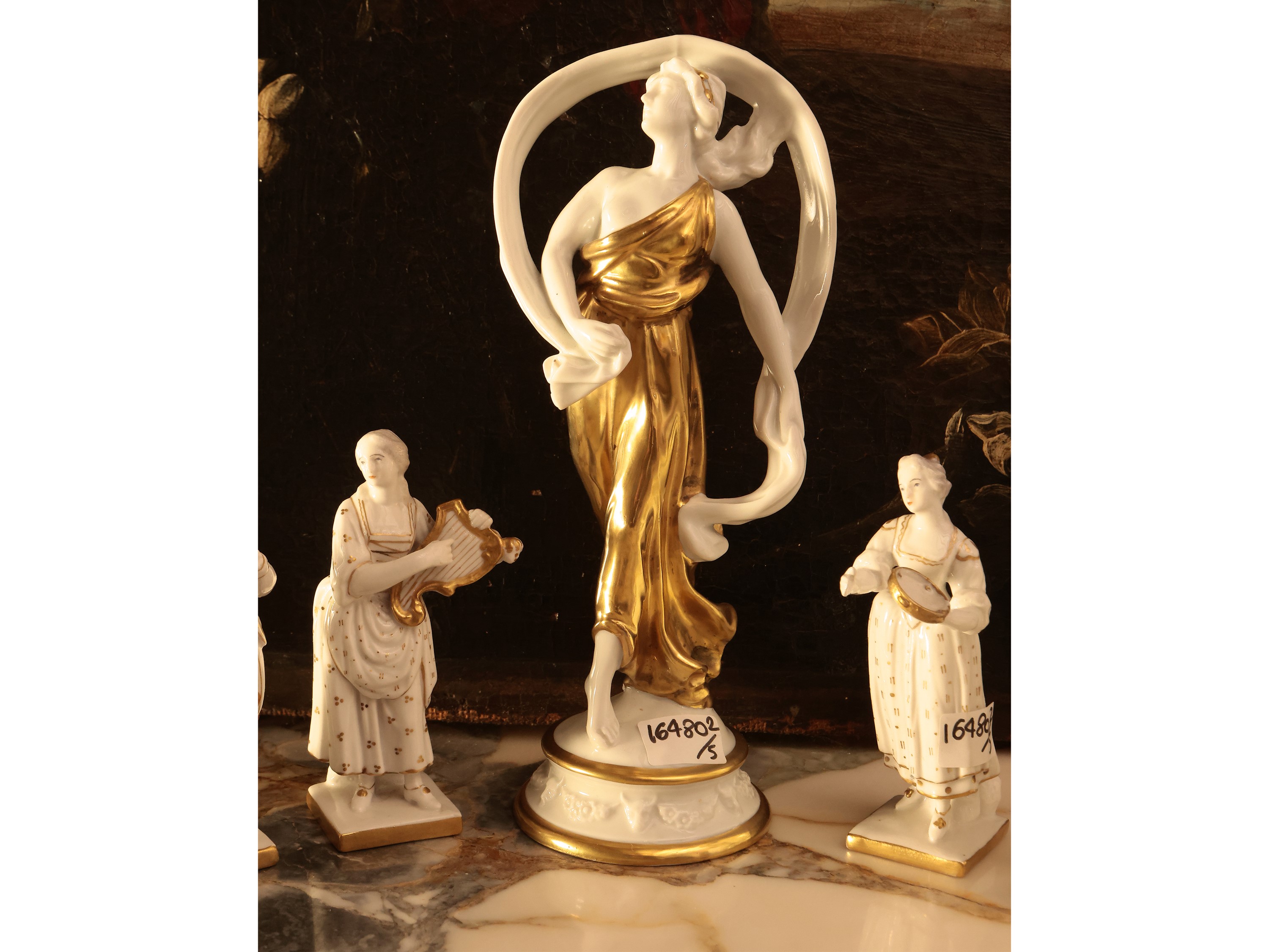 Serie di Quattro Figure in Porcellana Ginori