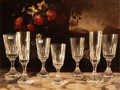 Servizio di Bicchieri in Cristallo, Modello D'assas, Baccarat
