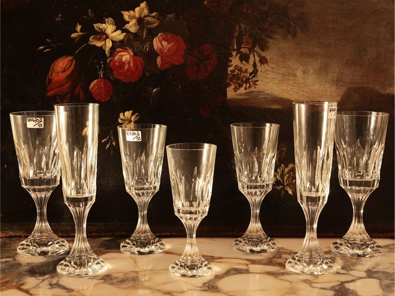 Servizio di Bicchieri in Cristallo, Modello D'assas, Baccarat