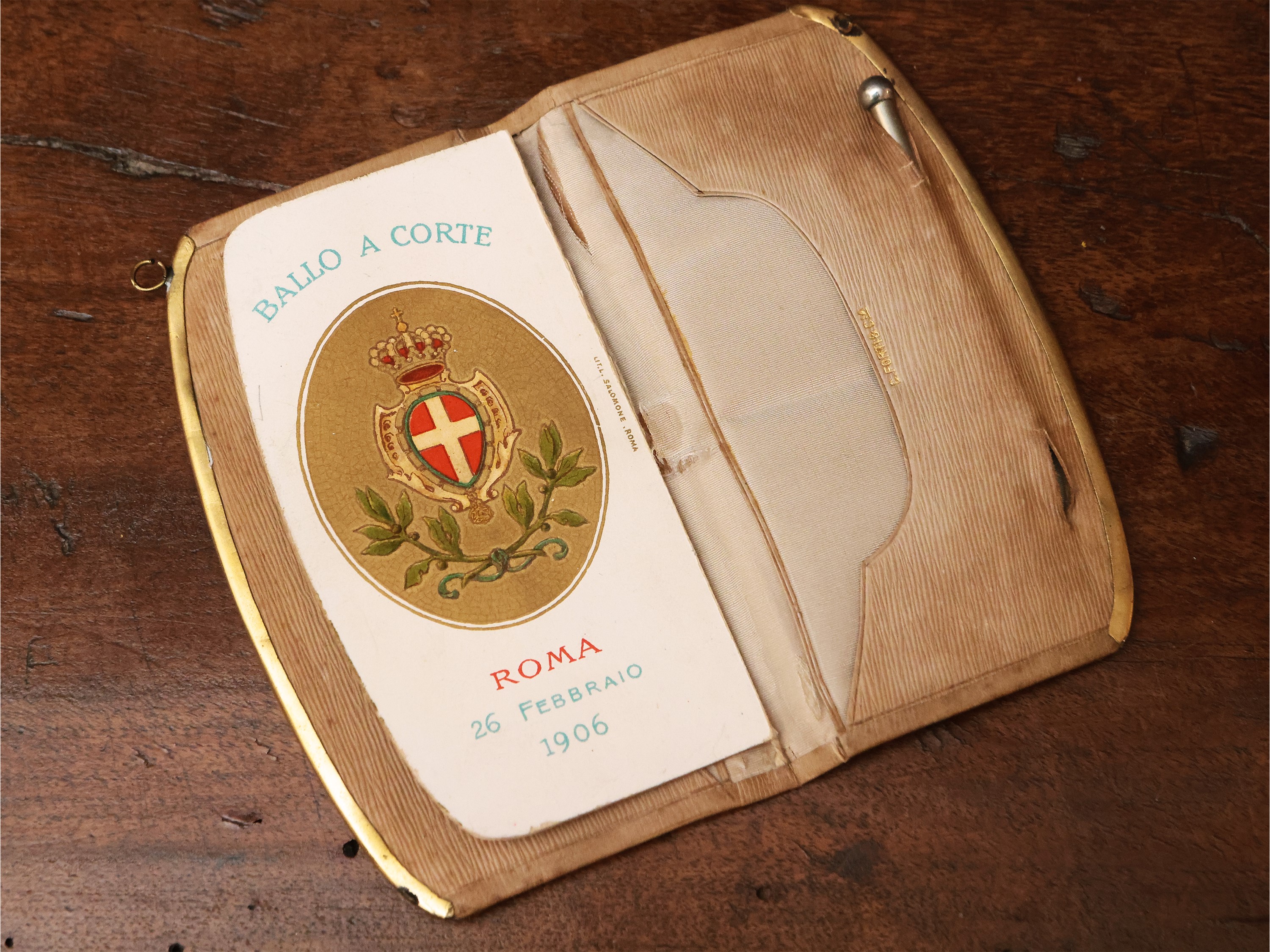 Carnet per il Ballo a Corte Savoia, Roma 26 Febbraio 1906