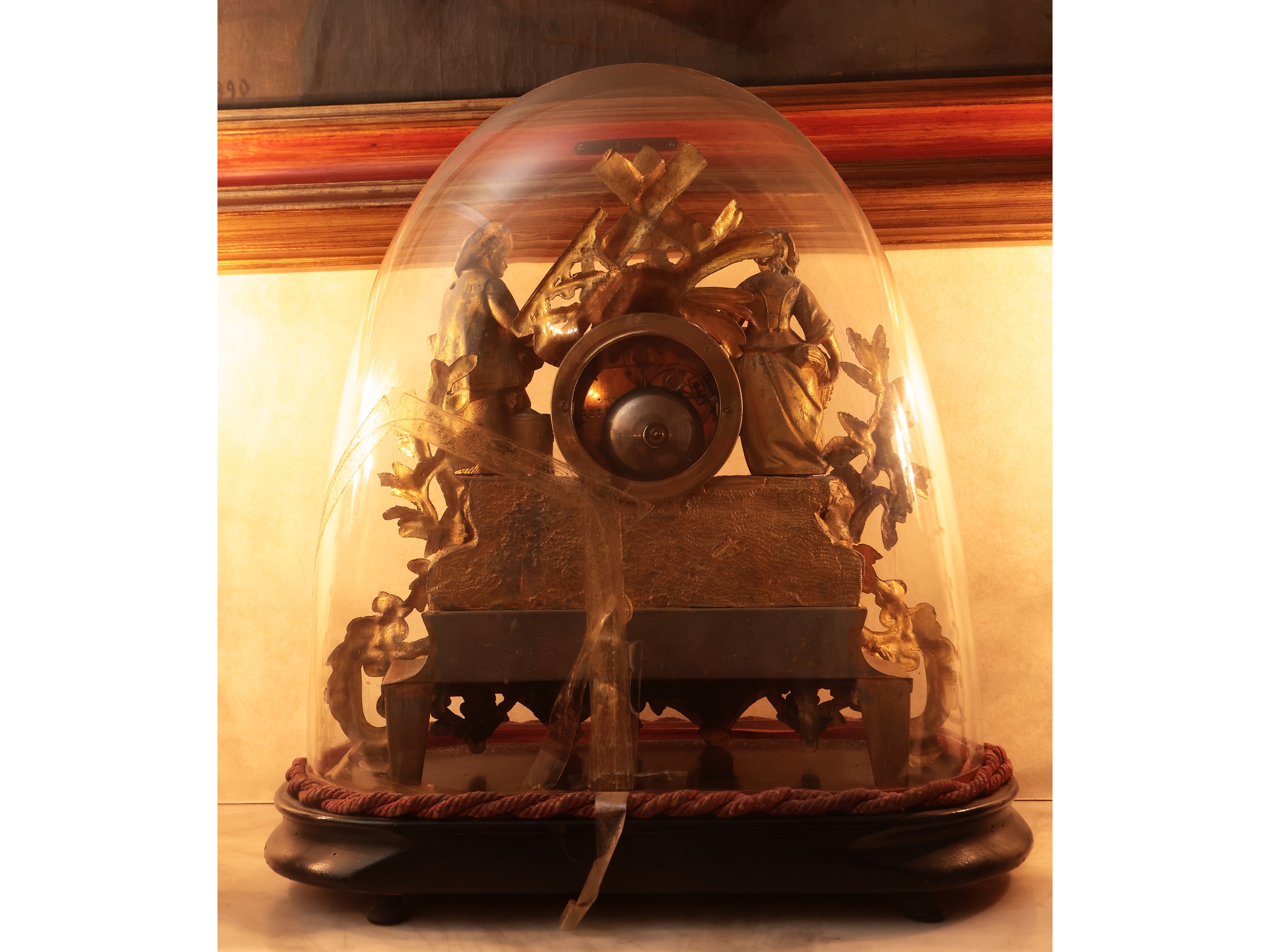 Orologio da Tavolo in Antimonio Dorato