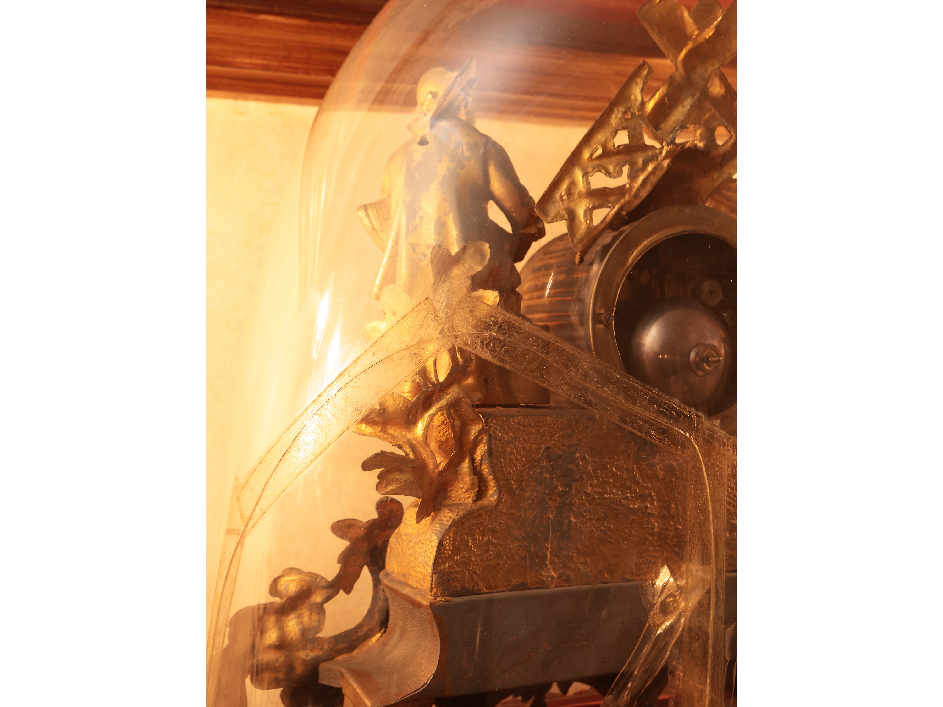 Orologio da Tavolo in Antimonio Dorato