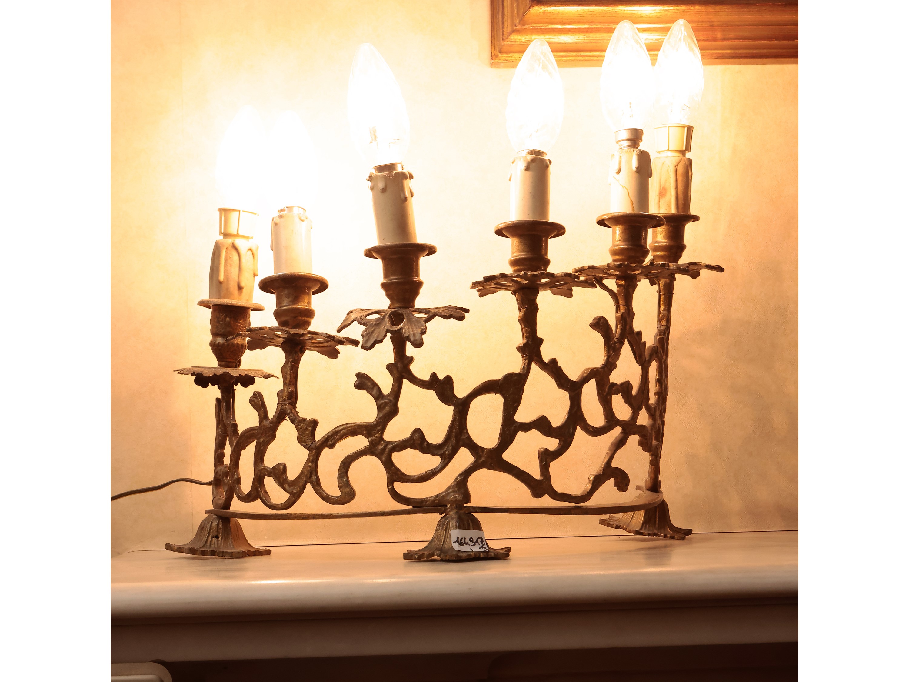 Coppia di Candelabri in Metallo