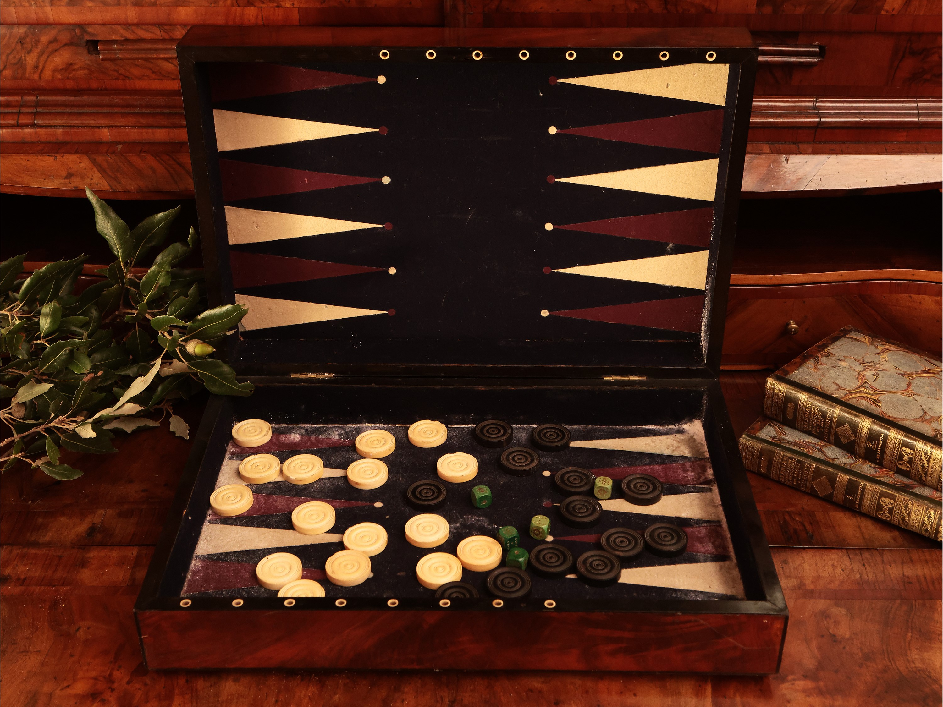 Scatola da Gioco in Mogano