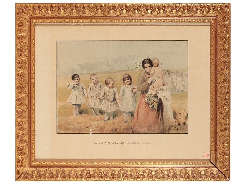 Basilio Cascella - La Pasqua al Villaggio