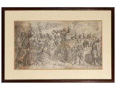 Trionfo di un imperatore romano, acquaforte