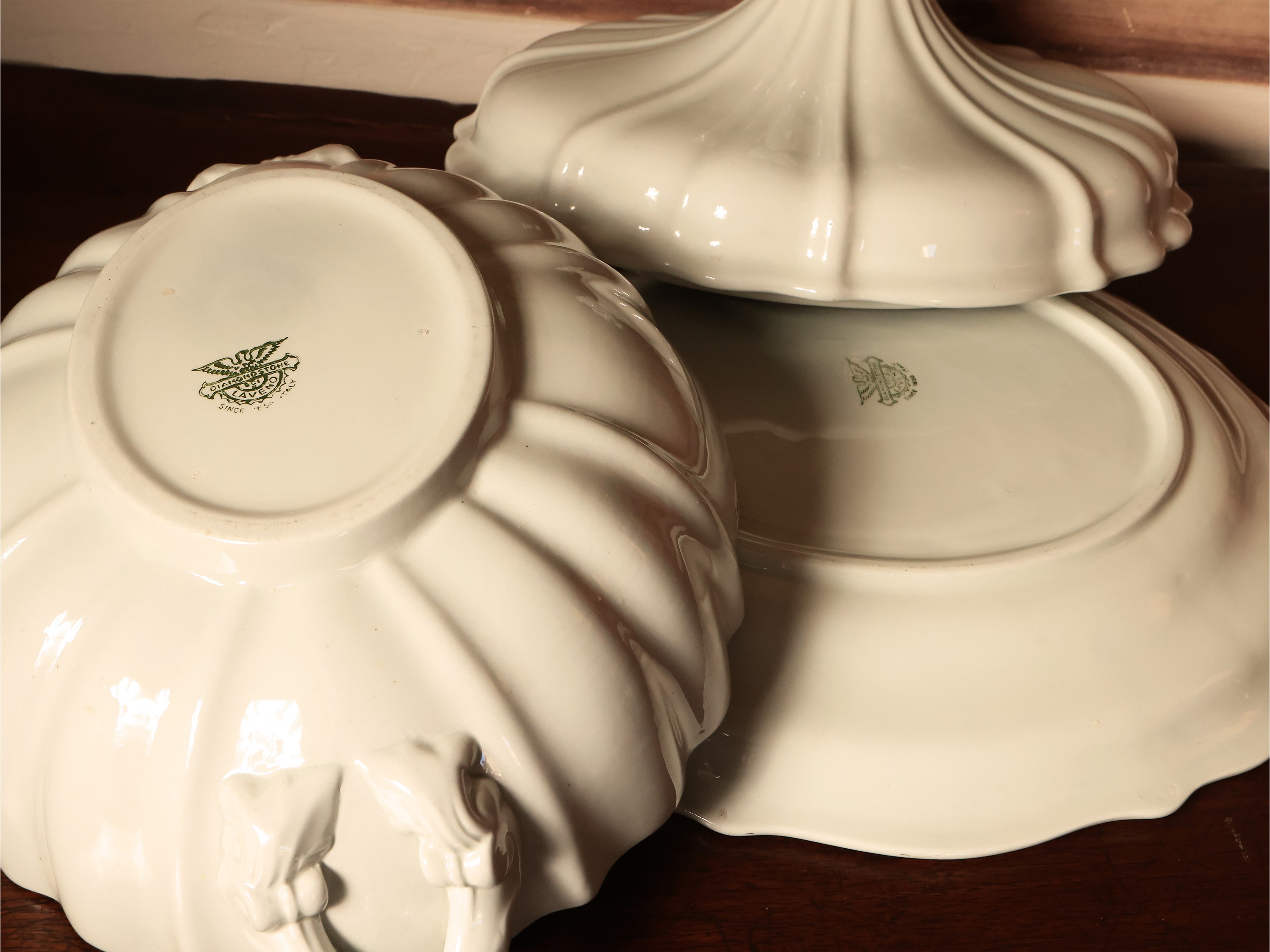 Grande Zuppiera Centrotavola in Ceramica, Laveno