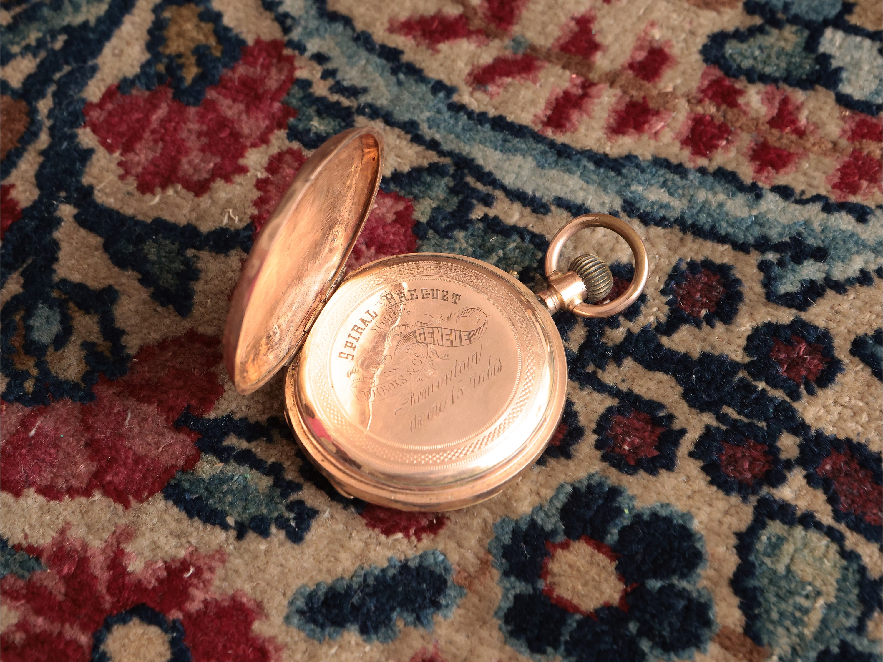 Orologio da tasca in oro 12 Kt, Dubois et Cie, Geneve